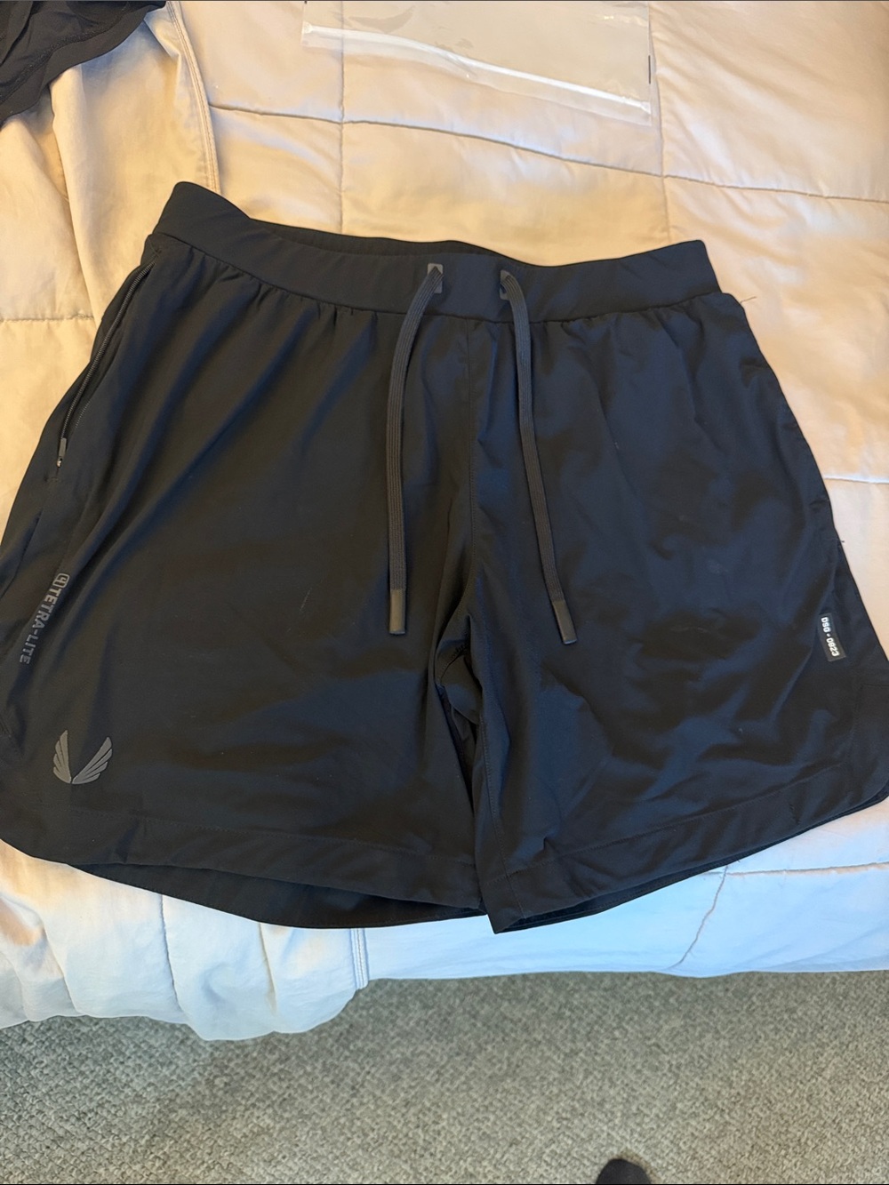 ASRV Black Men's Performance Training Shorts